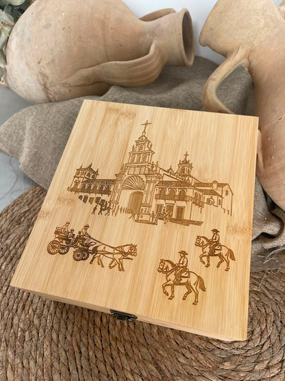 Set de vino Virgen del Rocío y Virgen del Rocío Pastora